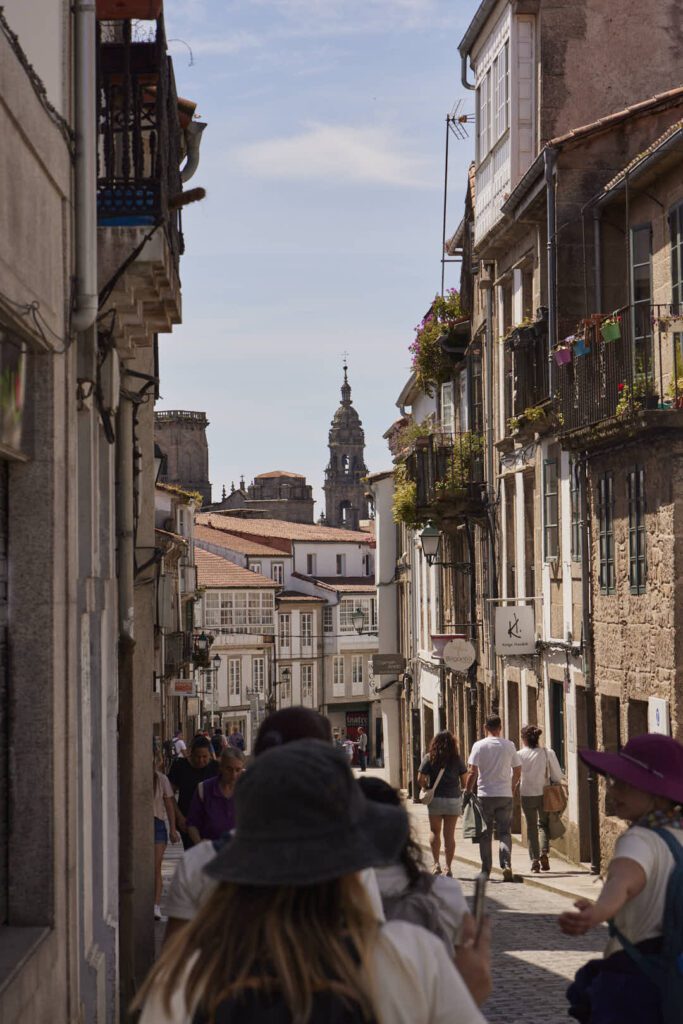 Llegada a Santiago de Compostela